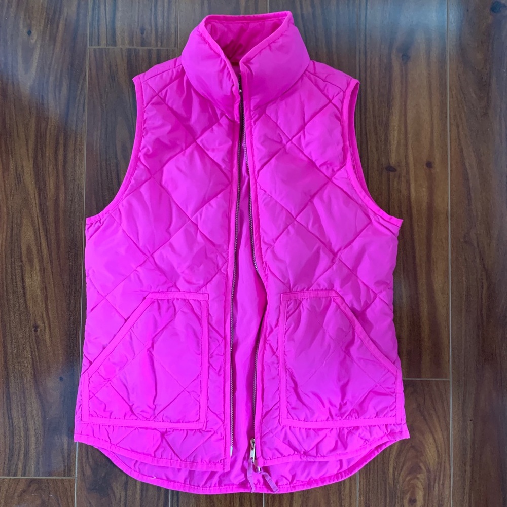 J Crew Hot Pink Vest 💕 Size XXS